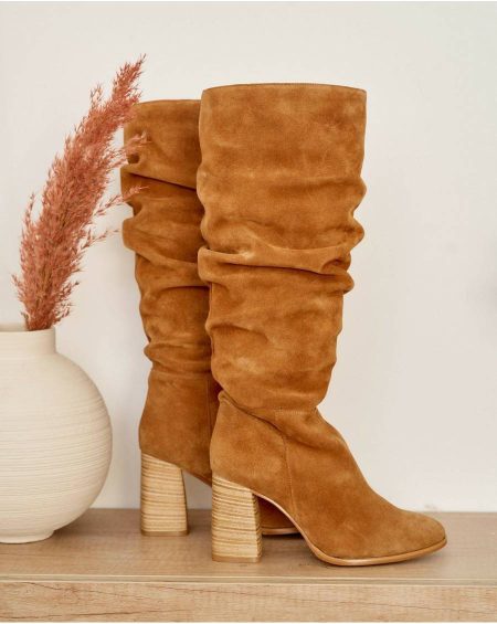 Cosette Wrinkled Boot Women Polín Et Moi Footwear Leather