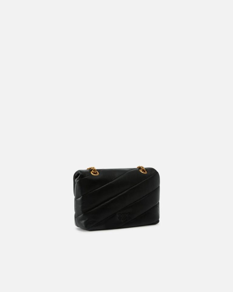 Crossbody Bags Baby Love Bag Puff Maxi Quilt Black-Antique Gold Pinko - Image 2