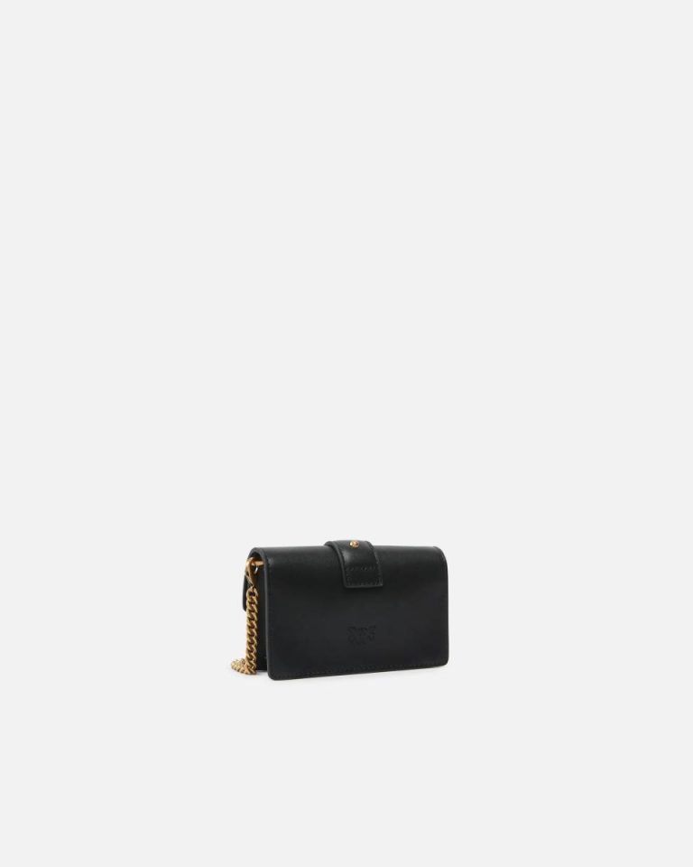 Crossbody Bags Micro Love Bag One Simply Black-Antique Gold Pinko - Image 2