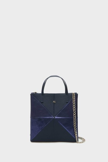 Crossbody Bags Origami Crossbody Bag Women Purificacion Garci Atlantic Blue