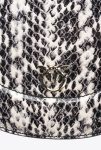 Crossbody Bags Pinko Galleria Mini Love Bag Click Round In Reptile-Print Leather White/Black-Light Gold - Image 5