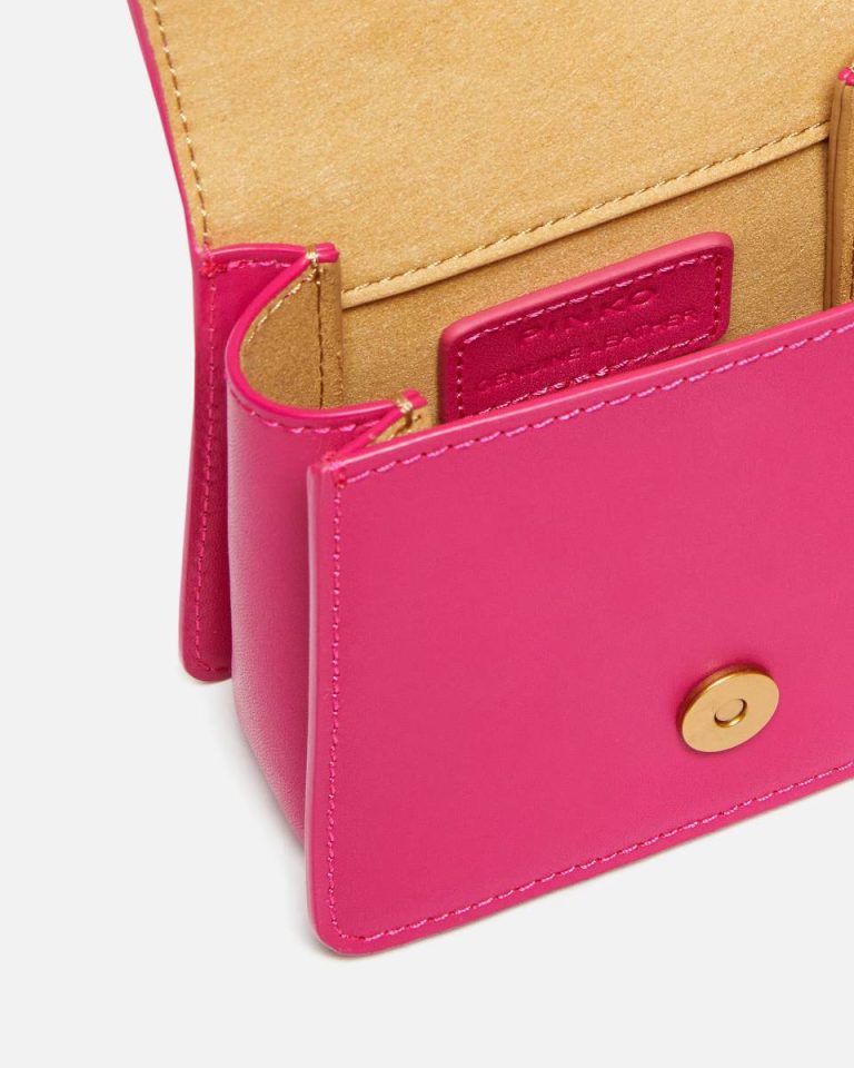 Crossbody Bags Pinko Micro Love Bag One Top Handle Light Pinko Pink-Antique Gold - Image 4