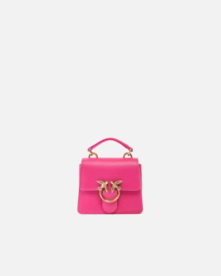 Crossbody Bags Pinko Micro Love Bag One Top Handle Light Pinko Pink-Antique Gold