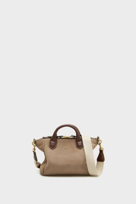 Crossbody Bags Purificacion Garci Algo Prestado Handbag Taupe Women