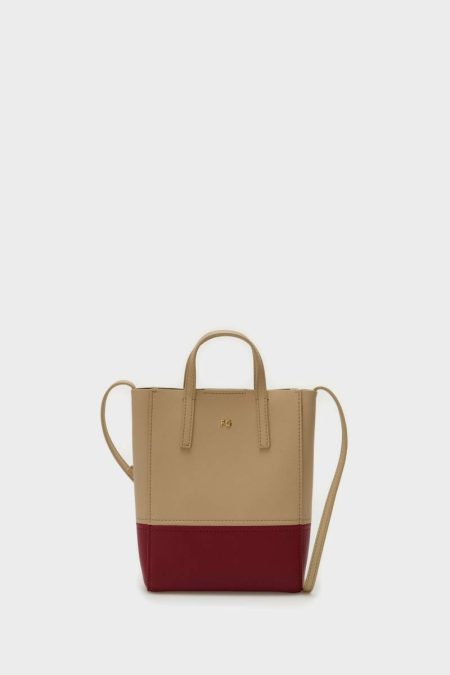 Crossbody Bags Women Purificacion Garci Two-Tone Twin Shoulder Bag