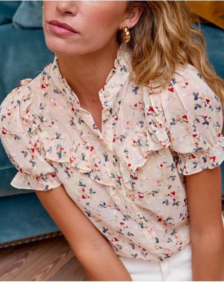 Cruma Flower Blouse Raw Blouses And Shirts Polín Et Moi Women - Image 3