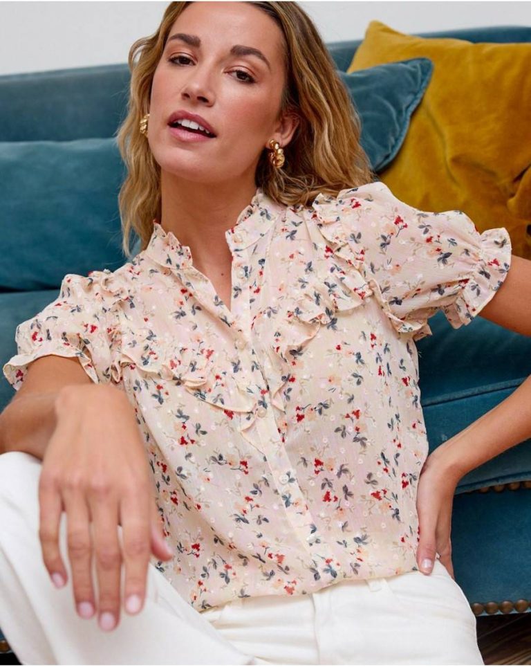 Cruma Flower Blouse Raw Blouses And Shirts Polín Et Moi Women