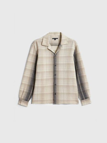 Dane Shirt John Varvatos Chalk Men Shirts