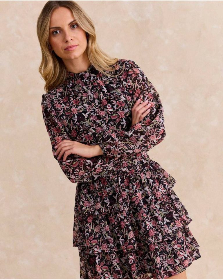 Daphne Short Dress Dresses Polín Et Moi Black Women - Image 5