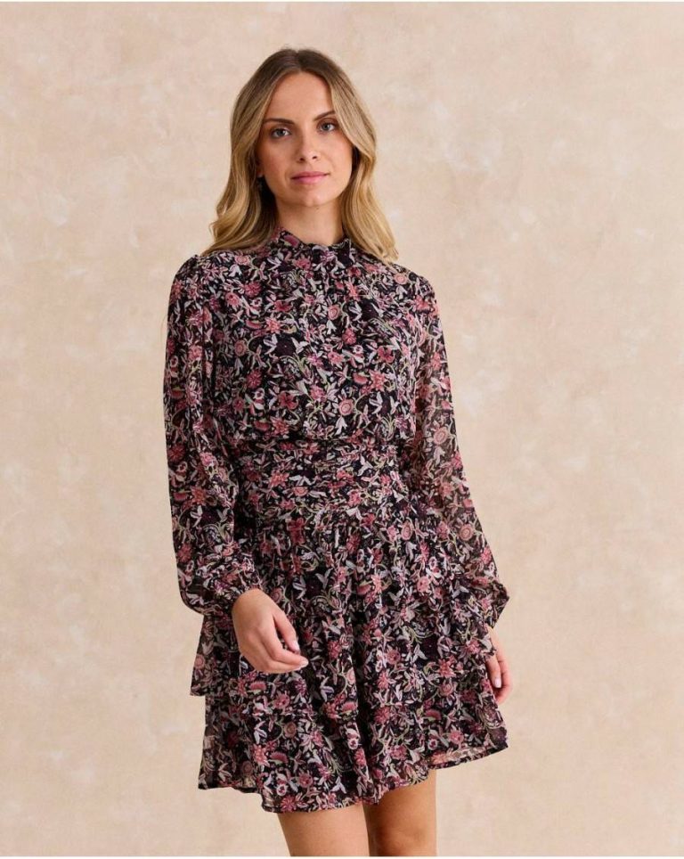 Daphne Short Dress Dresses Polín Et Moi Black Women