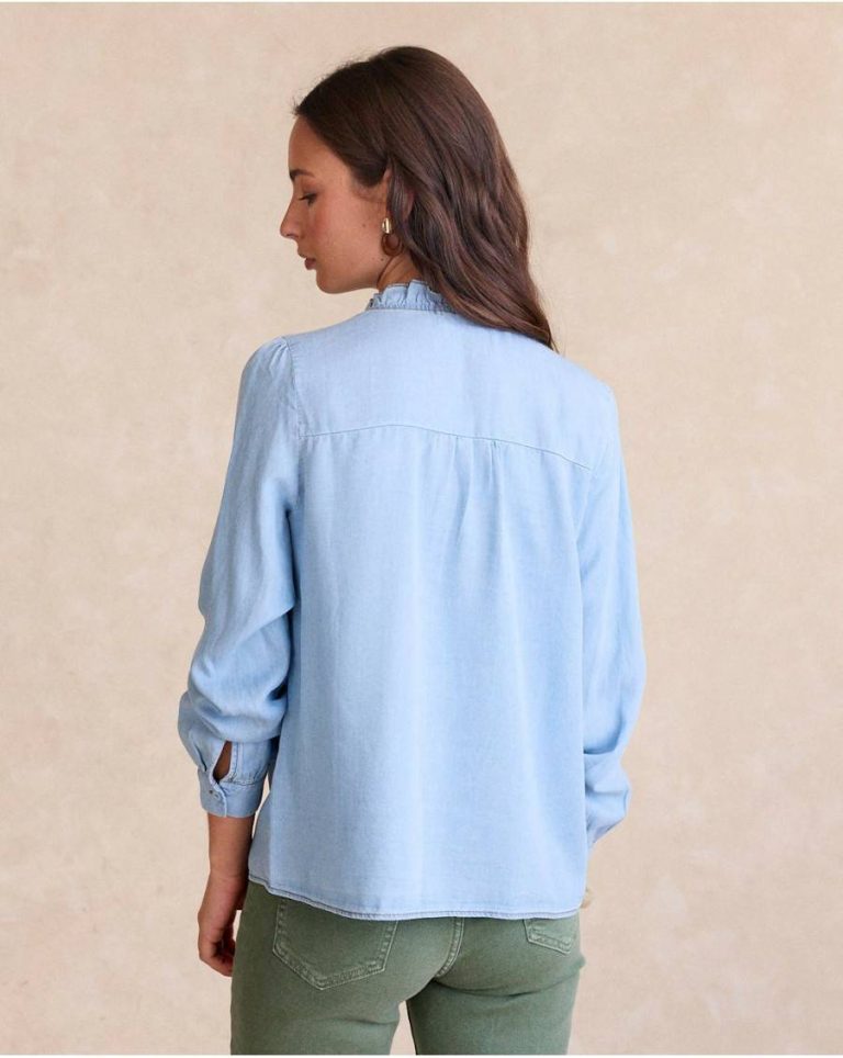 Denim Beatriz Blouse Blouses And Shirts Denim Polín Et Moi Women - Image 2