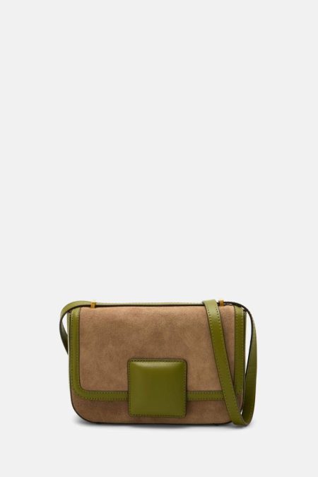 Domino Crossbody Bag Women Taupe Crossbody Bags Purificacion Garci