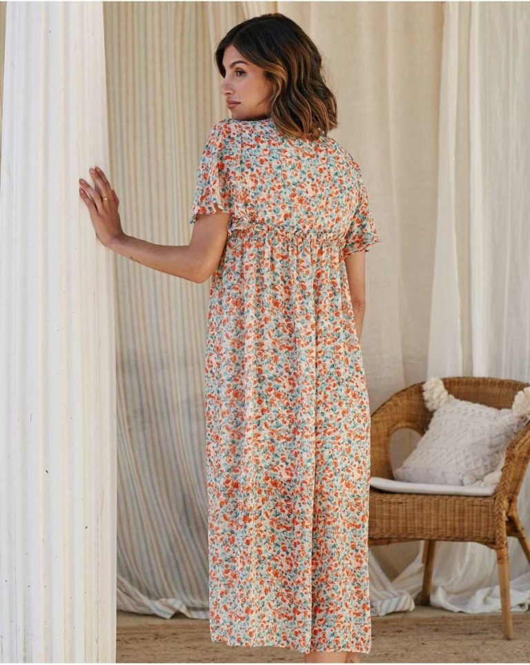 Dress Flowers Candela Dresses Denim Polín Et Moi Women - Image 4