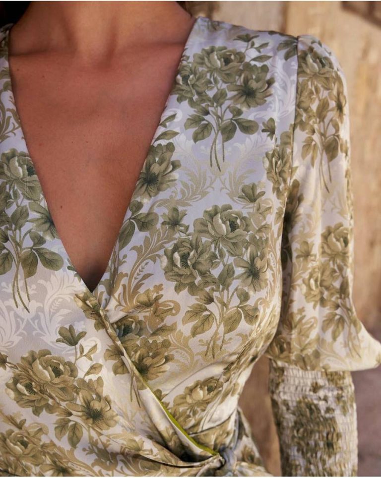 Dress Flowers Moran Polín Et Moi Women Olive Dresses - Image 2