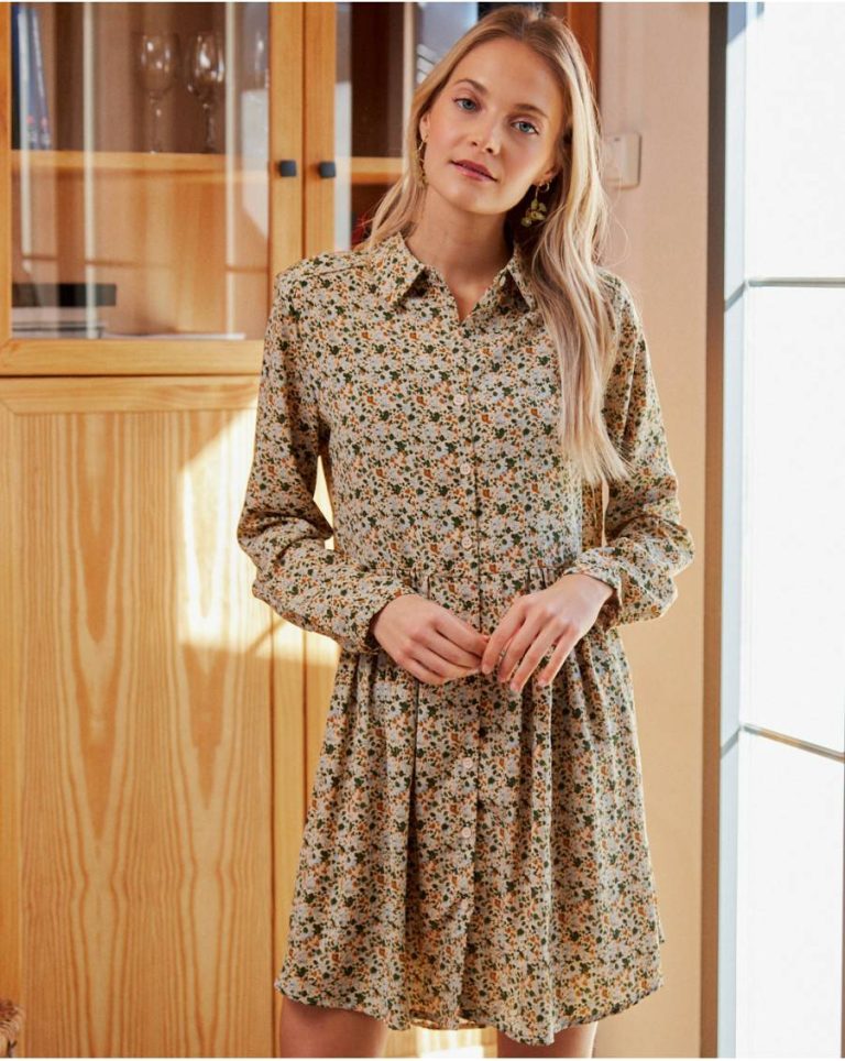 Dresses Polín Et Moi Women Ayman Floral Dress Olive - Image 4
