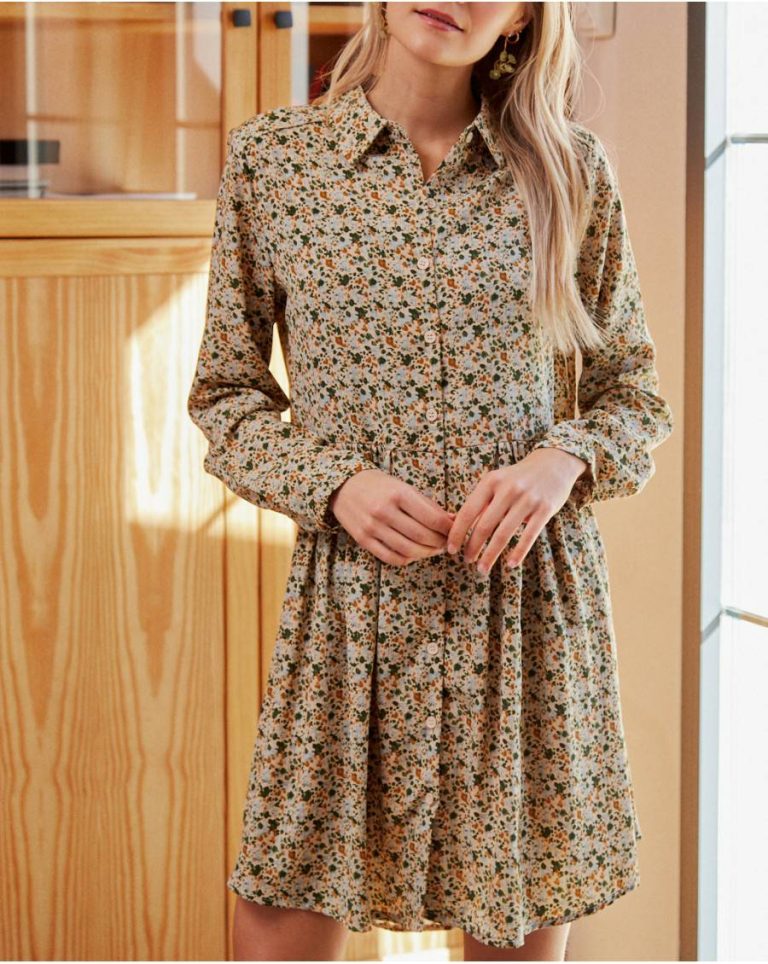 Dresses Polín Et Moi Women Ayman Floral Dress Olive - Image 5