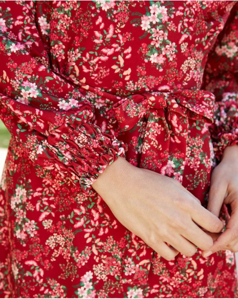 Dresses Red Women Aida Knot Dress Polín Et Moi - Image 2