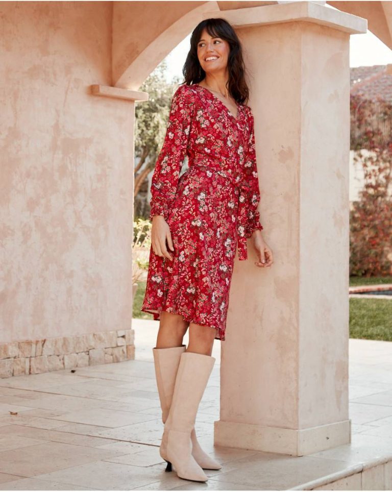 Dresses Red Women Aida Knot Dress Polín Et Moi - Image 3