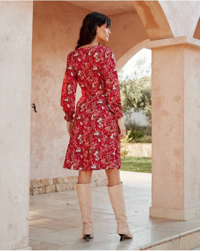 Dresses Red Women Aida Knot Dress Polín Et Moi - Image 5