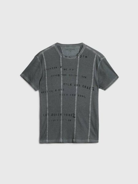 Dried Sage Graphic Tees Men Stencil Tee John Varvatos