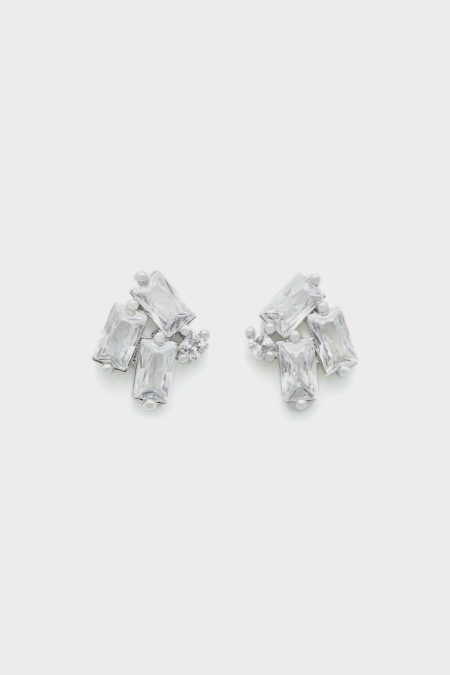 Earrings Women Rectangles Earrings Purificacion Garci Silver