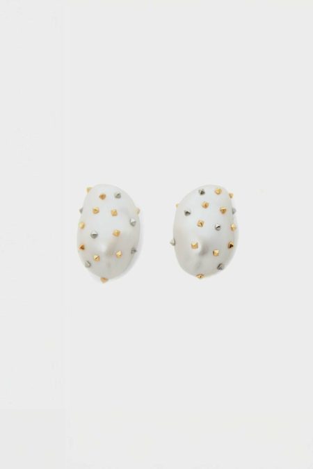 Earrings Women Vermeer Earrings Gold/Pearl Purificacion Garci