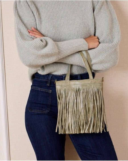 Emerald Green Other Polín Et Moi Lola Fringe Bag Women