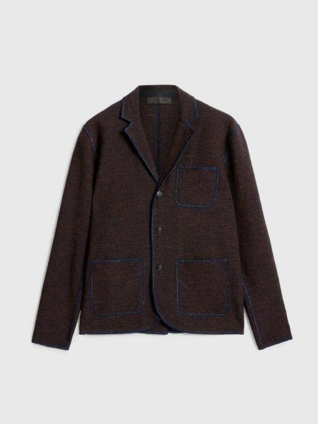 English Blue Suit Jackets John Varvatos Adriano Blazer Men
