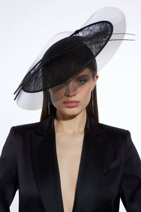 Fascinators Karen Millen Layered Mesh Detail Headband Fascinator Women Ivory