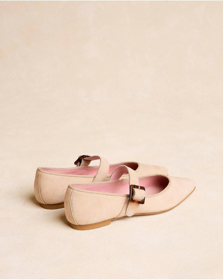 Flats Mercedita Toe Cap Berenice Sand Women Polín Et Moi - Image 2