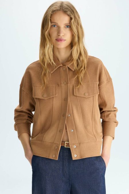 Fleece Oversize Jacket Jackets Women Cinnamon Purificacion Garci