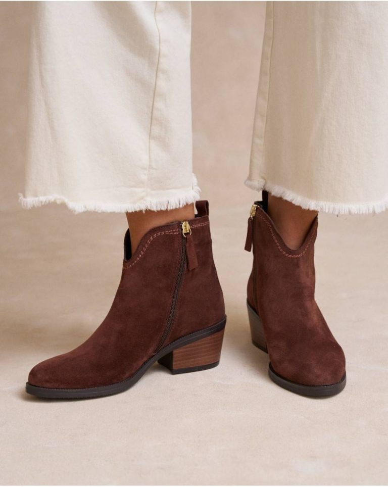 Footwear Polín Et Moi Women Ankle Boots Somira Heel Brown - Image 2
