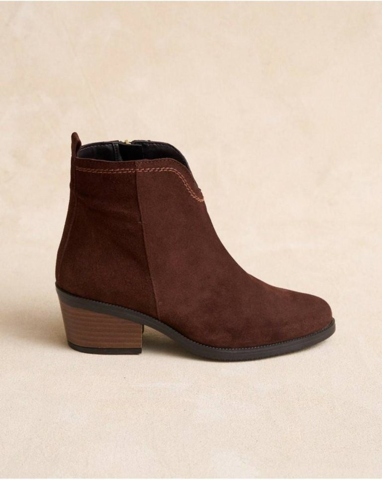 Footwear Polín Et Moi Women Ankle Boots Somira Heel Brown - Image 4