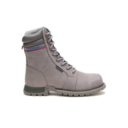 Frost Grey Boots Women Cat Women's Echo Waterproof Steel Toe Work Boot