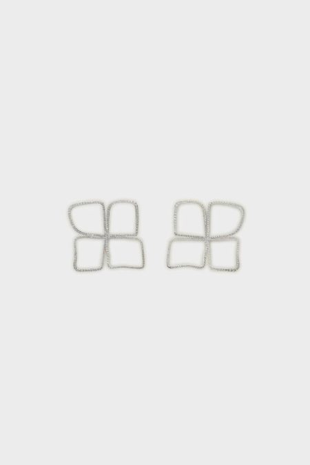 Garden Earrings Crystal Women Purificacion Garci Silver