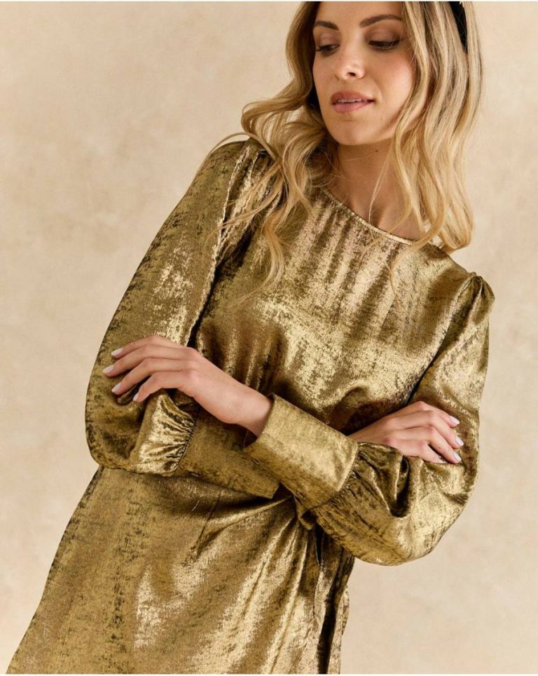 Gold Melissa Gold Dress Dresses Polín Et Moi Women - Image 2