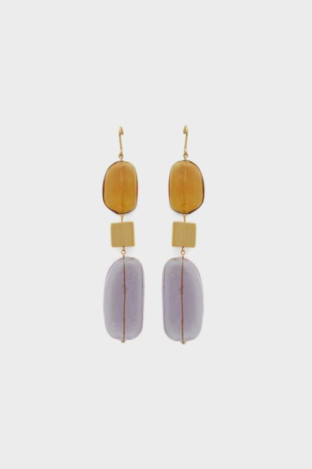 Gold/Multicolor Earrings Balloons Drop Earrings Purificacion Garci Women