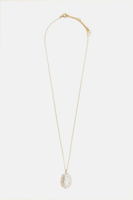 Gold/Pearl Vermeer Necklace Pearl Women Purificacion Garci