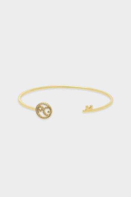 Gold Pg Keys Cuff Women Purificacion Garci Crystal