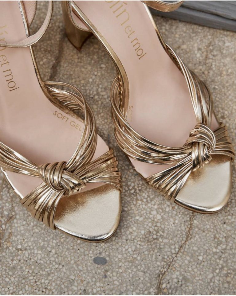 Gold Polín Et Moi Knotted Clotis Sandal Women Sandals - Image 2