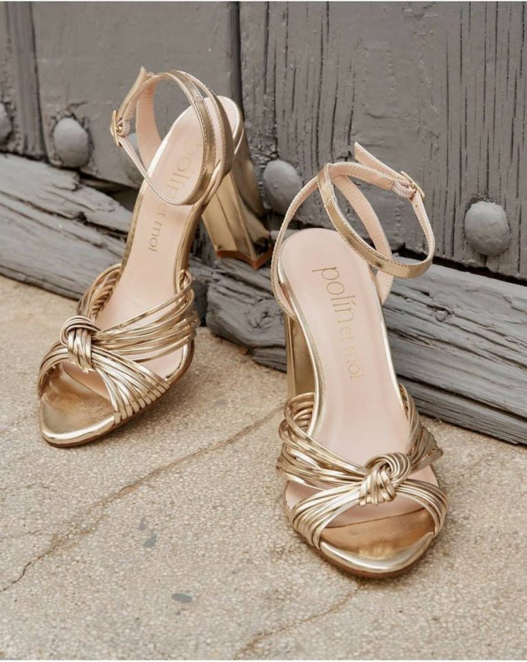 Gold Polín Et Moi Knotted Clotis Sandal Women Sandals