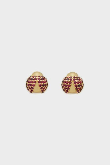 Gold/Red Earrings Catarina Earrings Purificacion Garci Women