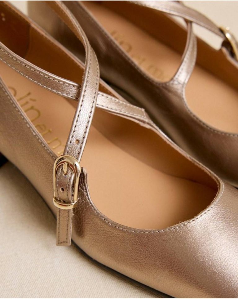 Gold Women Polín Et Moi Mary Jane Tremina Crossing Footwear - Image 3