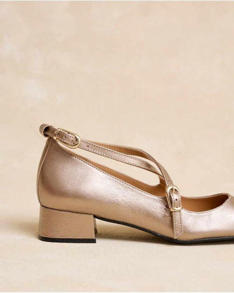 Gold Women Polín Et Moi Mary Jane Tremina Crossing Footwear - Image 4