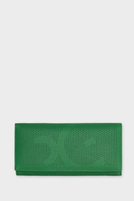 Green/Navy Large Wallets Purificacion Garci Puntillismo American Wallet Women
