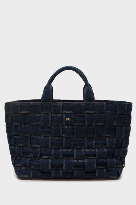 Handbags Denim Blue Purificacion Garci Women Gambito Handbag