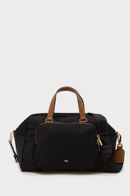 Handbags Nylon Crossbody Bag Women Black Purificacion Garci