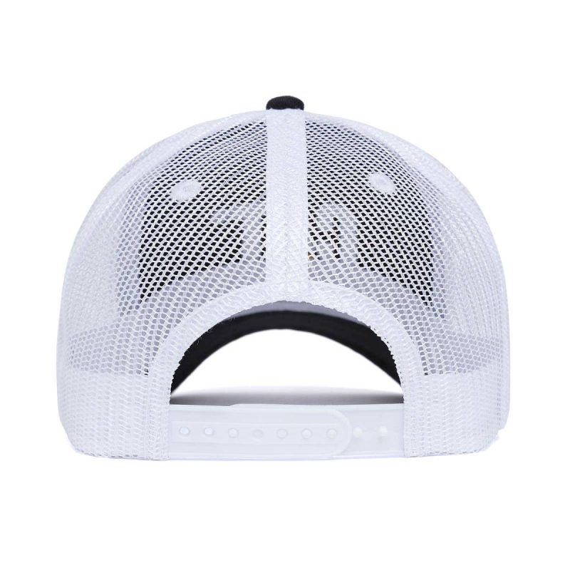 Hats & Accessories Unisex Cat Raised Logo Cap Unisex Black/White - Image 2