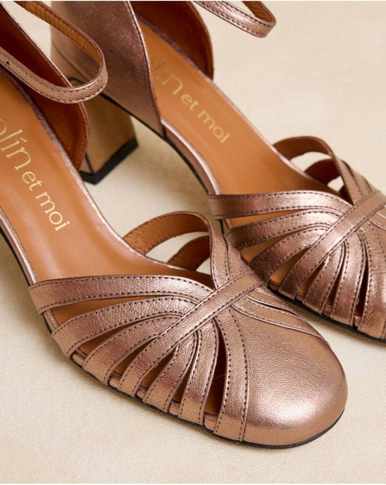 Heels Bronze Priscela Heel Shoe Polín Et Moi Women - Image 4