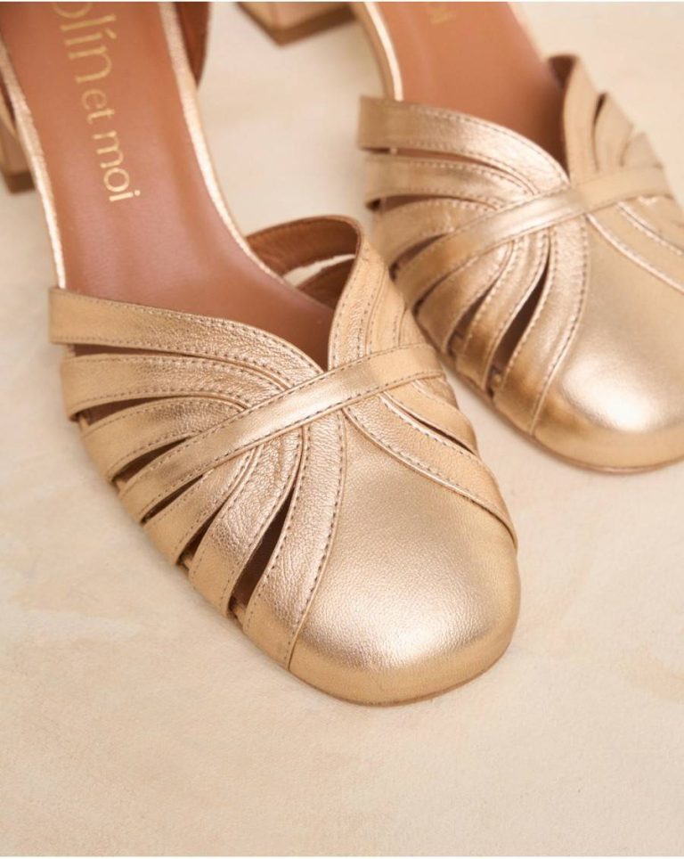 Heels Platonia Heel Shoe Polín Et Moi Women Gold - Image 3